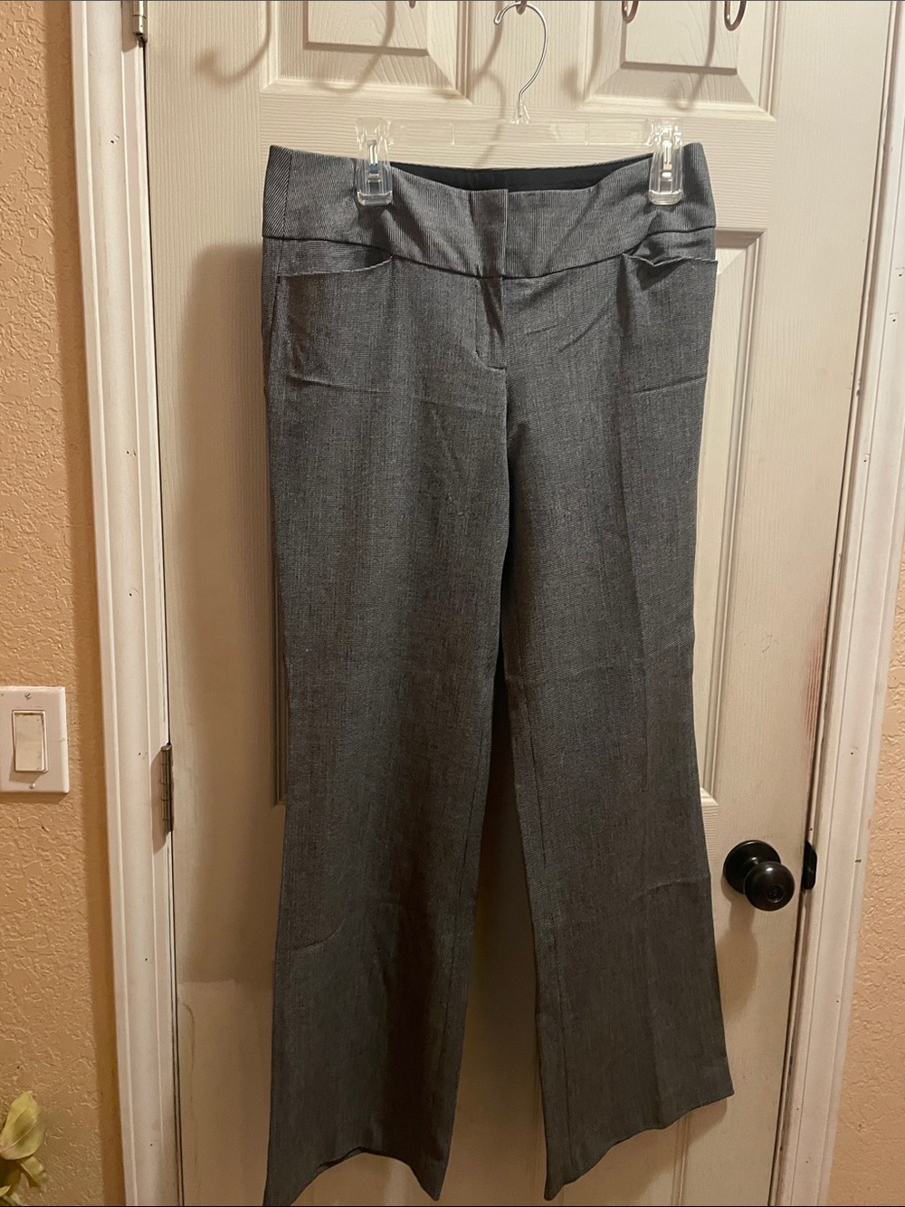 Express Wide Leg Dress Pants in Gray
